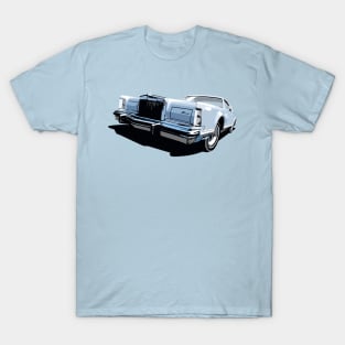 1970s Lincoln Continental in blue T-Shirt